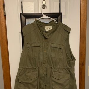 Olive green Military vest